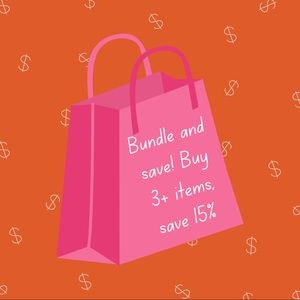 Save 15% when you buy 3+ items